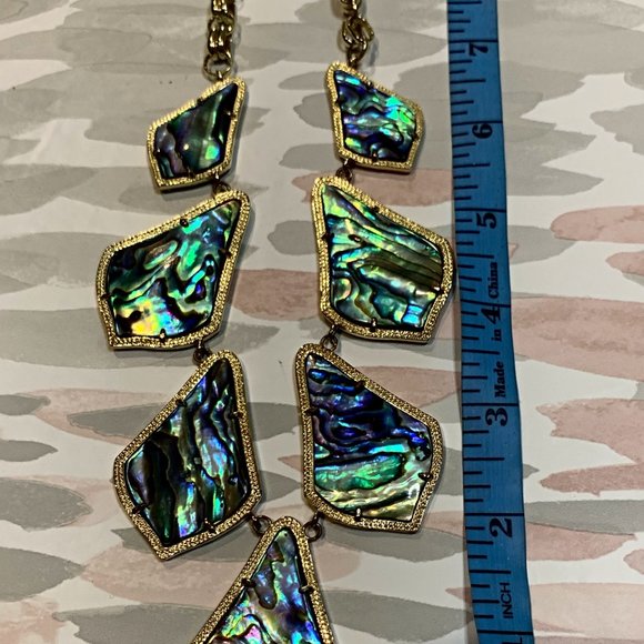 Kendra Scott Kensey - Abalone Shell Bib Necklace - Picture 3 of 9